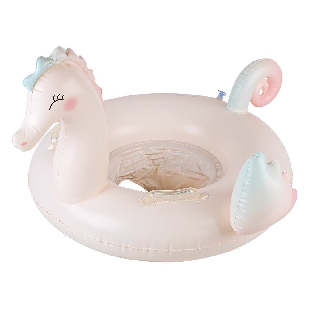 Xia Le bebé anillo de natación a prueba de sol con volante asiento de bebé barco cuerno barco hogar niños natación anillo piscina juguete
