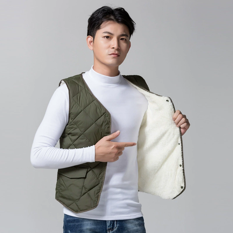 2023 Зимний хлопковый жилет среднего и старого возраста, мужской новый мужской жилет, жилет оптом с фабрики