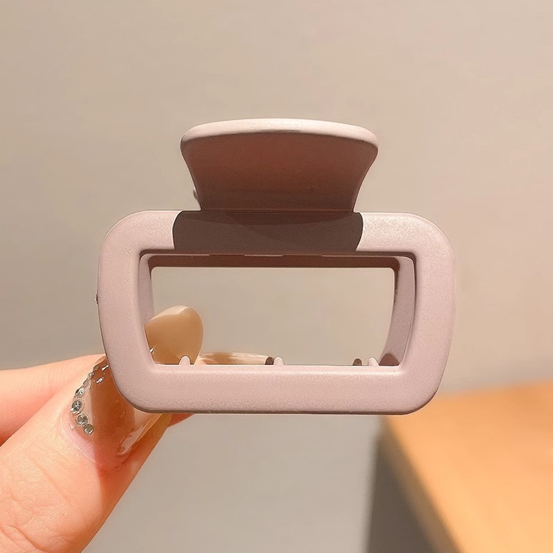 Carta cuadrada abrazadera de agarre esmeriada para mujeres de alta calidad 2025 nuevo disco de cabello de cabecera de cabecera de pescado pinza de cabello