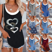2026�羳���Q�¿�Top tank top loose fit casual heart print wo