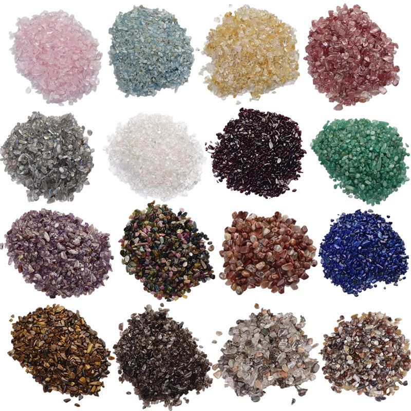 Factory Direct Sales Natural Crystal Gravel Demagnetized Stone 1 Pack 100g Semi-Precious Stone Amethyst Small Gravel Bonsai Decoration