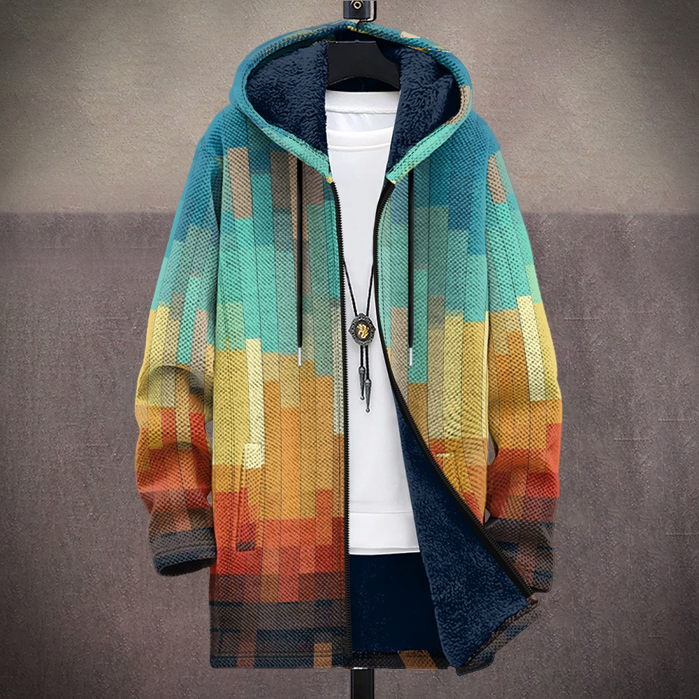 2024 Neue 3D-gedruckte, modische, warme Baumwolljacke für Herren mit Kapuze für Herbst und Winter_voghion.com
