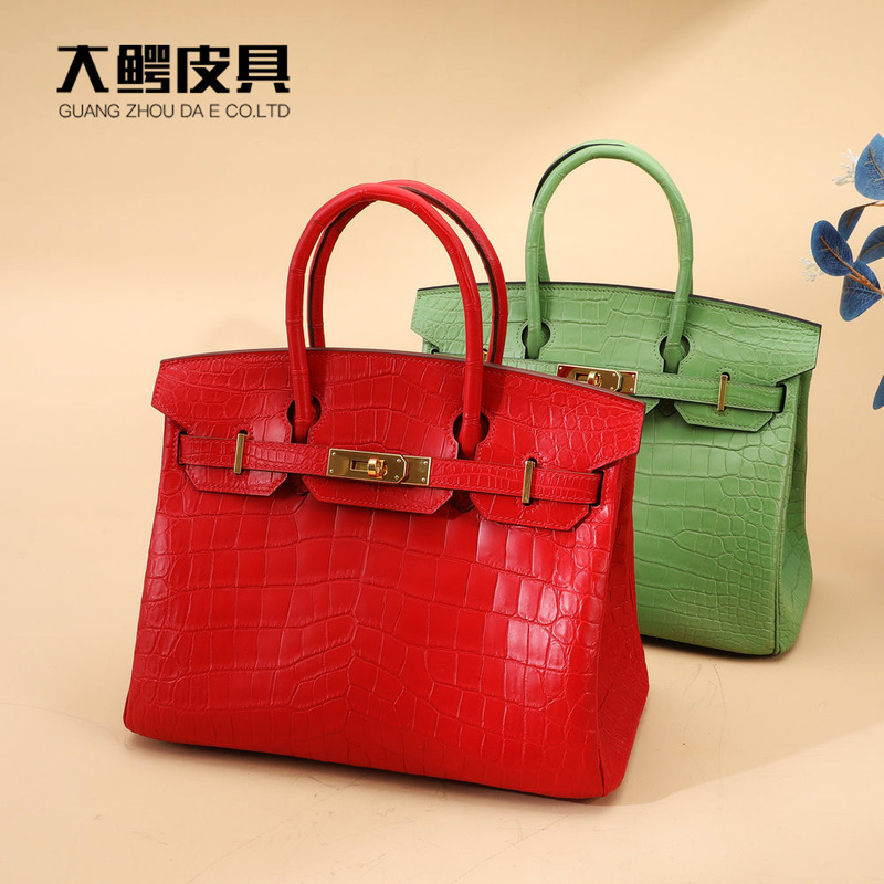 Matte crocodile belly women's bag leather bag fashion trend 30 platinum bag ladies handbag factory wholesale