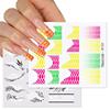 Harunouta Cross -border Hot Spring Song Series Abstract Geometric Patterns Pattern DIY Nail Patch