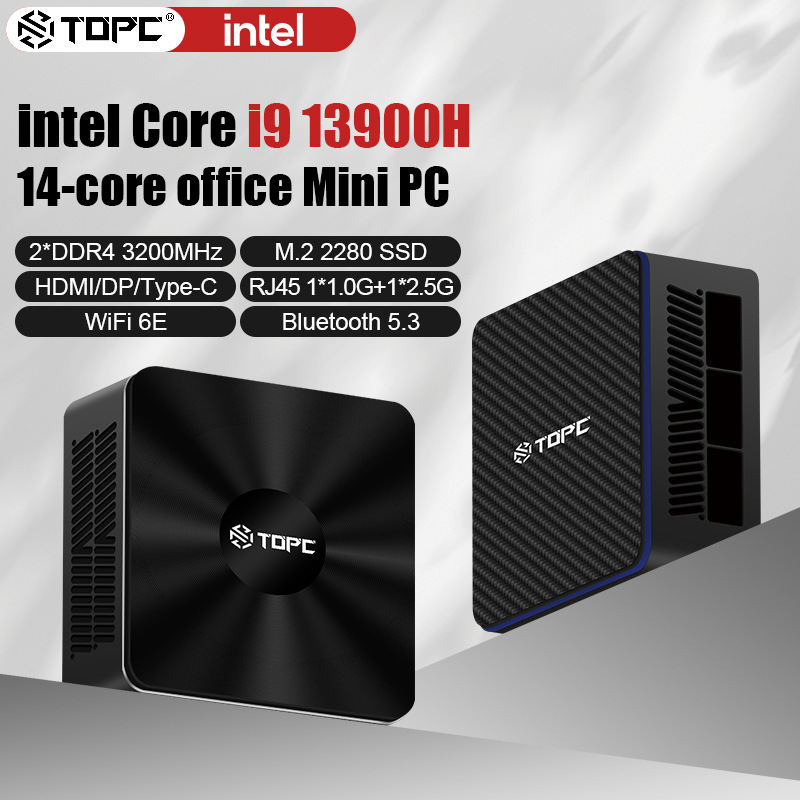 Topc New Core I5/I7/I9 Mini Host High-Performance Desktop Business Office Gaming Home Minipc