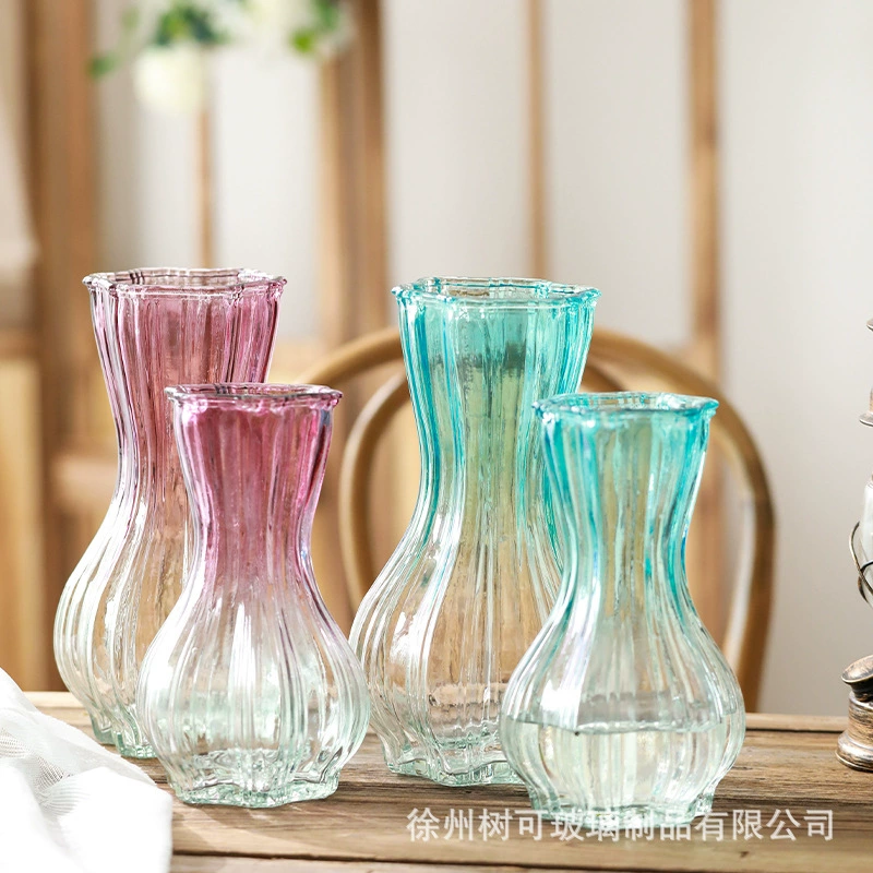 Простой современный стеклянный вазу прозрачный ин творческий гидропоника цветы гостиная композиция цветов украшения декоративная оптовая продажа