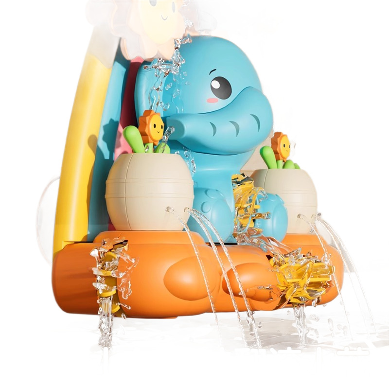 Amazon juguetes de agua para bebés ventosa girar le pequeño elefante carro de agua ducha baño juguetes de baño para bebés de hombres y mujeres