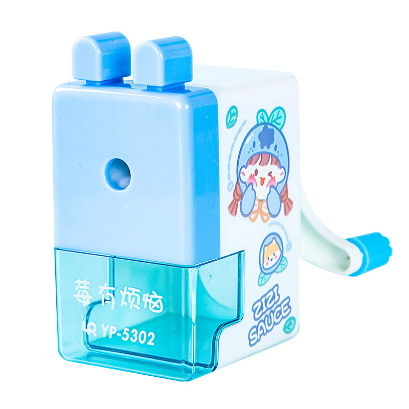 YP-5302 fruta niña Sacapuntas de lápiz de mano de los niños pluma automática alimentación sacapuntas Sacapuntas de lápiz de forma Linda