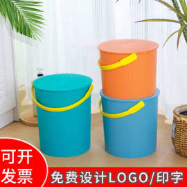 厂家批发多功能塑料钓鱼桶手提多用桶印字LOGO收纳桶水桶便携家用