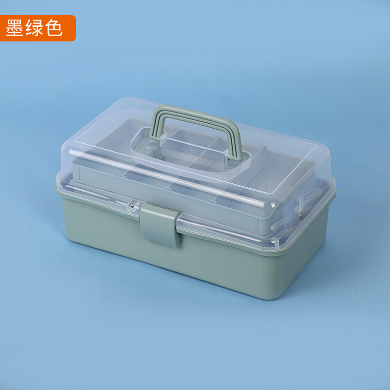 スポット三層調節可能な折りたたみアートマニキュア用品収納ボックスマルチカラーデスクトップ収納雑貨部品ツールボックス|undefined