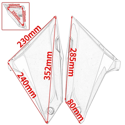 Motorcycle frame – Cover Shell Intake Panel