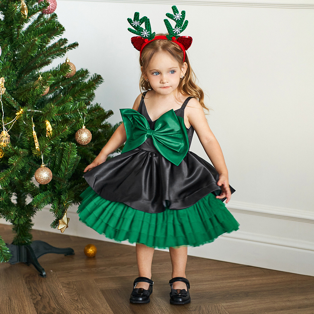 Nuevo Vestido de Fiesta de Cumpleaños para Bebés y Niñas Pequeñas, Estilo Europeo y Americano, con Tirantes, Lazo y Falda Tutú, de Amazon