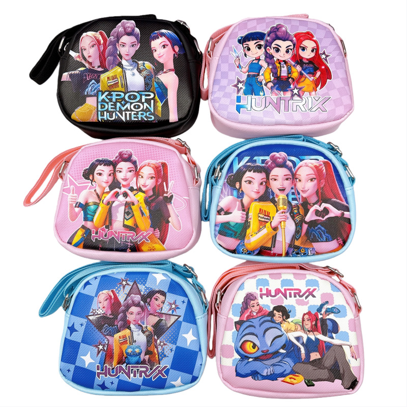 Cute Children's Crossbody Shoulder Bag, Demon Slayer Double-Sided Printed Small Crossbody Bag, Kindergarten Student Carry-On Bag