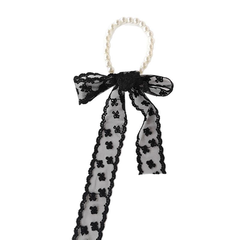 Pañuelo de seda de encaje, tira larga, sensación de alta calidad, nueva bolsa de toalla de seda, envoltura, bufanda decorativa, collar de perlas, cadena de clavícula