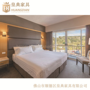 Multi-Layer Plywood Hotel Panel Suite Furniture, Solid Wood Frame Writing Chair for Rooms, Hot-Selling Wooden Bed Frame Wardrobe Tf80