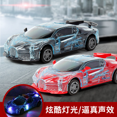 children Police car Toys acousto-optic Inertia Electric dance rotate universal boy Toy car Shatterproof baby A car