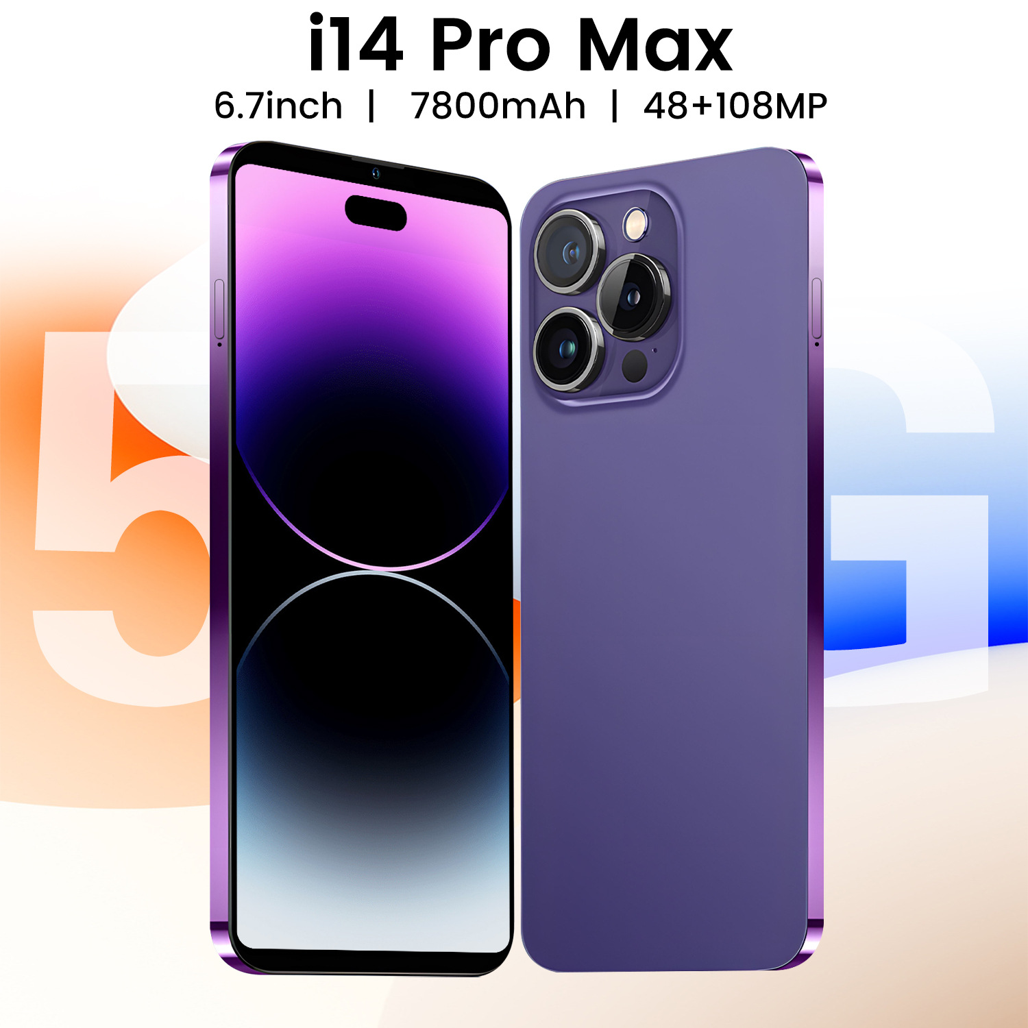 跨境手机i14 Pro Max 1+16GB 6.7寸外贸低价一体机安卓智能手机