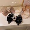 Summer hairgrip with bow, big hairpin, hair accessory, simple and elegant design, wholesale