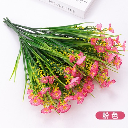 Amazon Spring Grass Daisy Party Garden Artificial Greenery Home Decoration Rose Flowers Artificial Flowers
