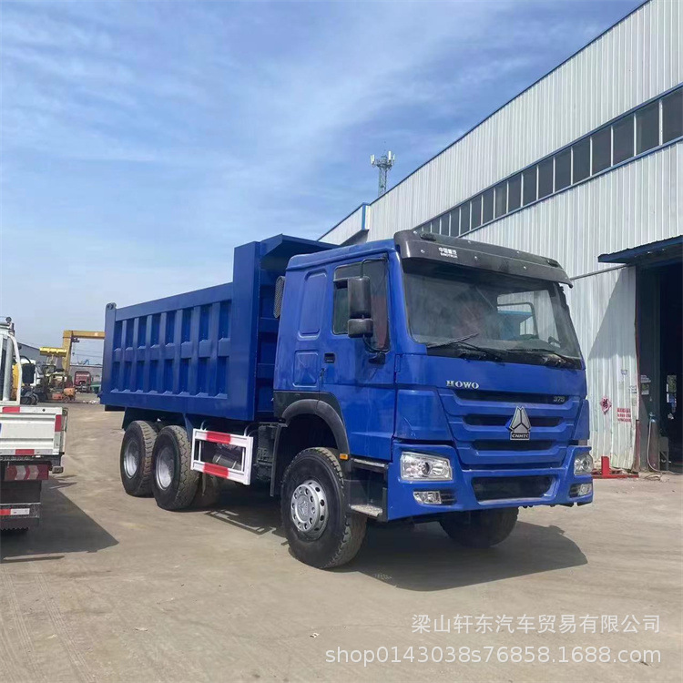 出口出售 非洲 豪沃自卸车拖拉机工程渣土自卸车 后八轮翻斗车