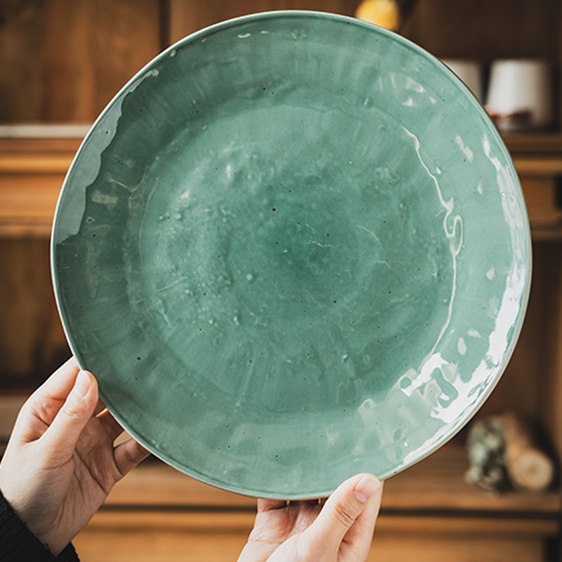 Retro nicho set de platos de cerámica platos caseros platos de platos de platos de platos de restaurante platos de platos de ensalada platos de arroz