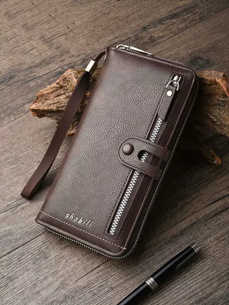 Cross-border new long men's wallet multi-card casual zipper wallet youth large capacity clutch coin purse