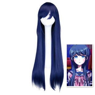 Animation wig projectile on broken garden field sea not dance garden shayexiang 80CM long straight hair COS wig wig