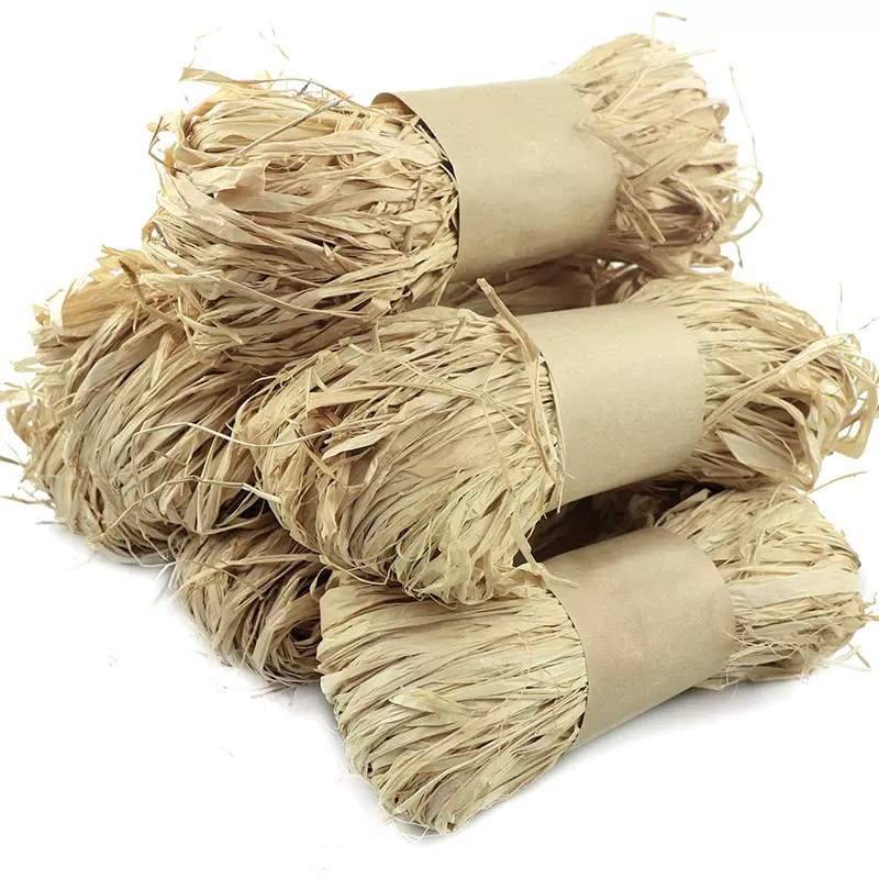 天然拉菲草15-50g/扎鲜花花束包装捆扎草绳手工DIY拉菲草帽原材料