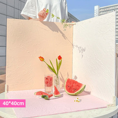 Ins-style 60*60cm Morandi background board, solid color, photography shooting props, textured wood board, cement board for taking photos