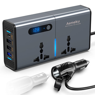 200W Car Inverter 12/24 to 220V Power Converter Socket Pd Car Fast Charger Aemeku