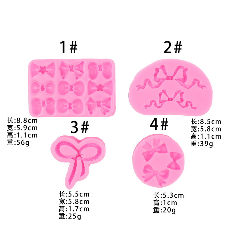 DIY molde de modelado de pastel de fondant de silicona molde de ritmo seco molde de fondant de arco múltiple