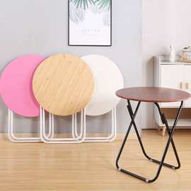 简易折叠圆桌餐桌家用小户型吃饭小桌子户外摆摊桌便携式桌椅