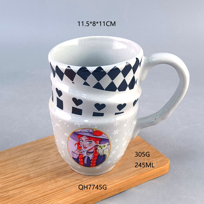 Alicia en el País de las Maravillas tazas de agua creativas tazas de cápsula personalidad de dibujos animados tazas de cerámica de tres capas tazas de café tazas