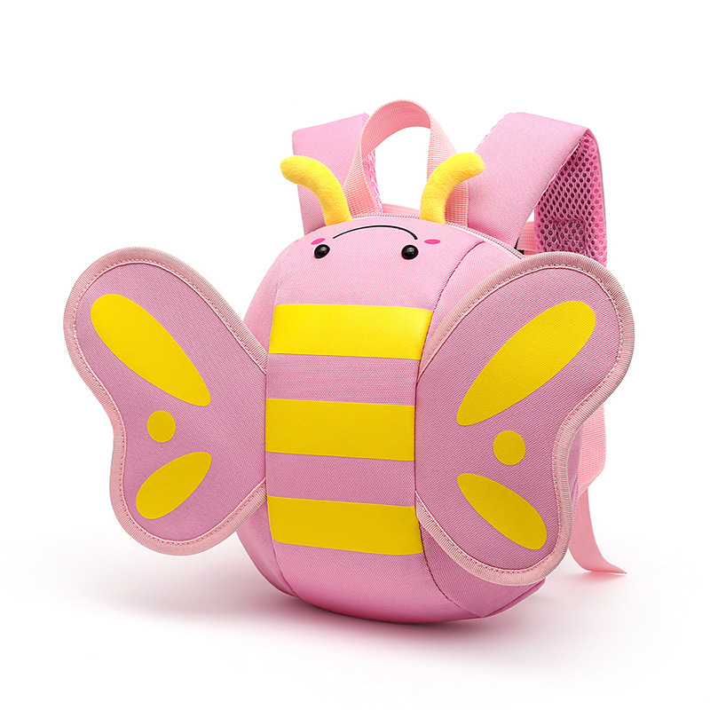 Mochila transfronteriza para niños y niñas, nueva mochila infantil, jardín de infantes, clase de enseñanza de arte de mariposa, mochila al por mayor