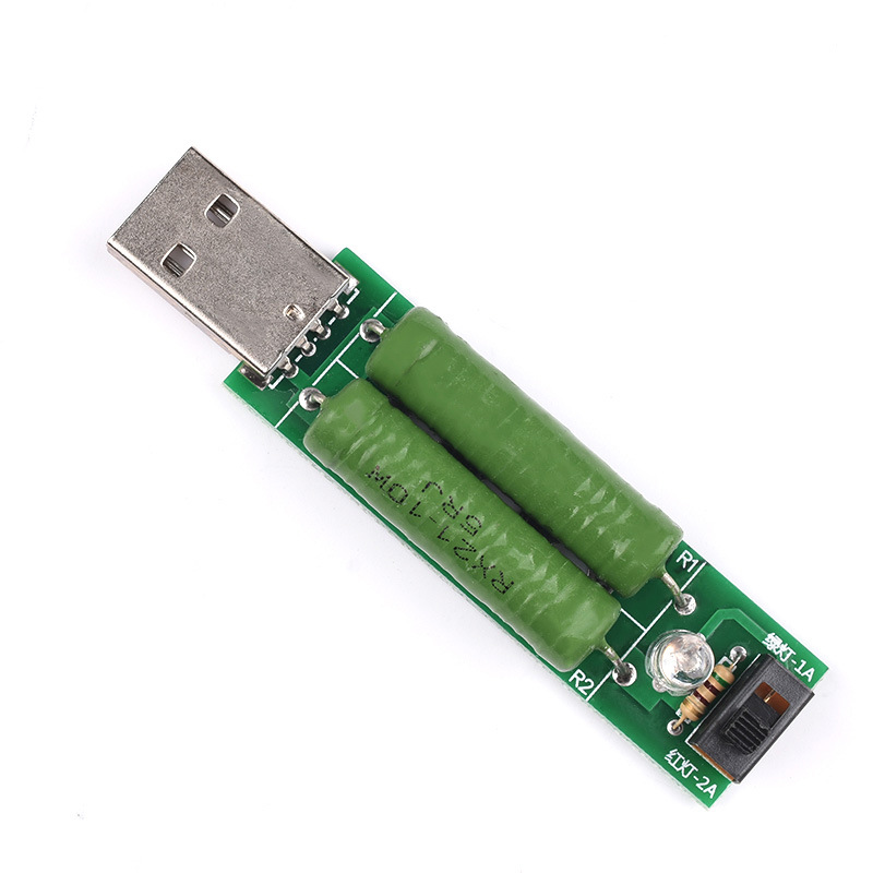 USB 충전 전류 감지 부하 테스트 계기는 스위치로 2A | 1A 방전 노화 저항 일 수 있습니다