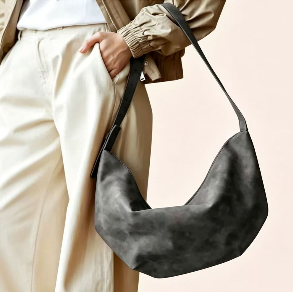 Cross-border Large-capacity Women's Bag 2026 New Retro Niche Design Single-shoulder Crossbody Bag Commute Tote Bag