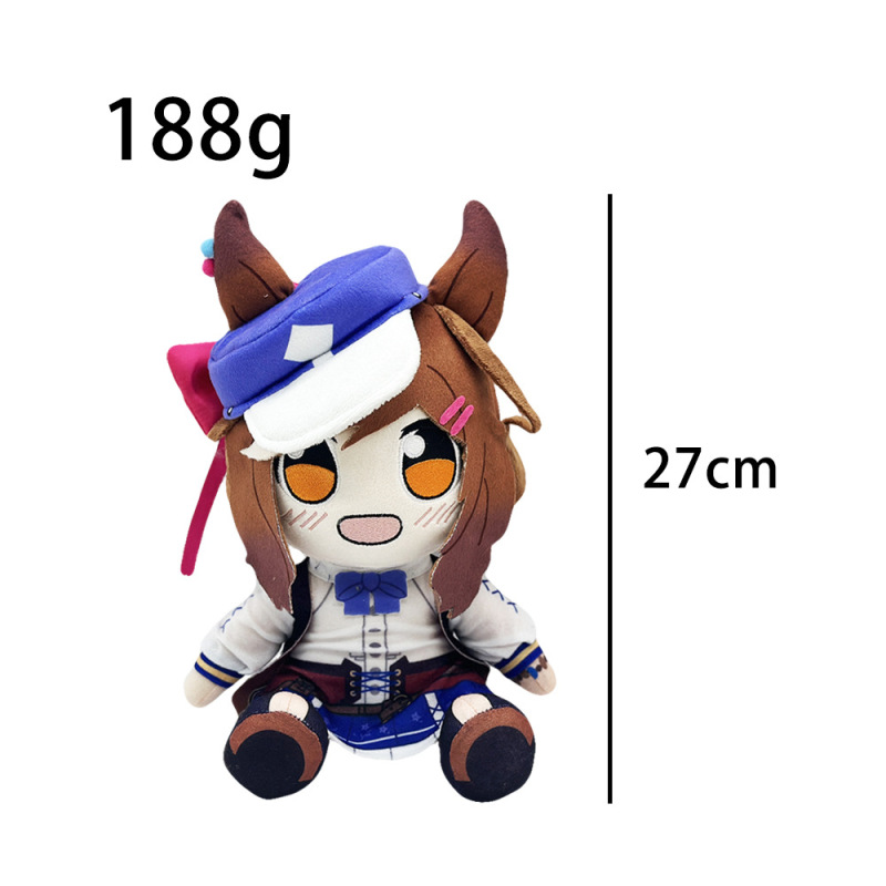 跨境新品agnes tachyon plush 赛马娘动画周边毛绒玩偶公仔|undefined
