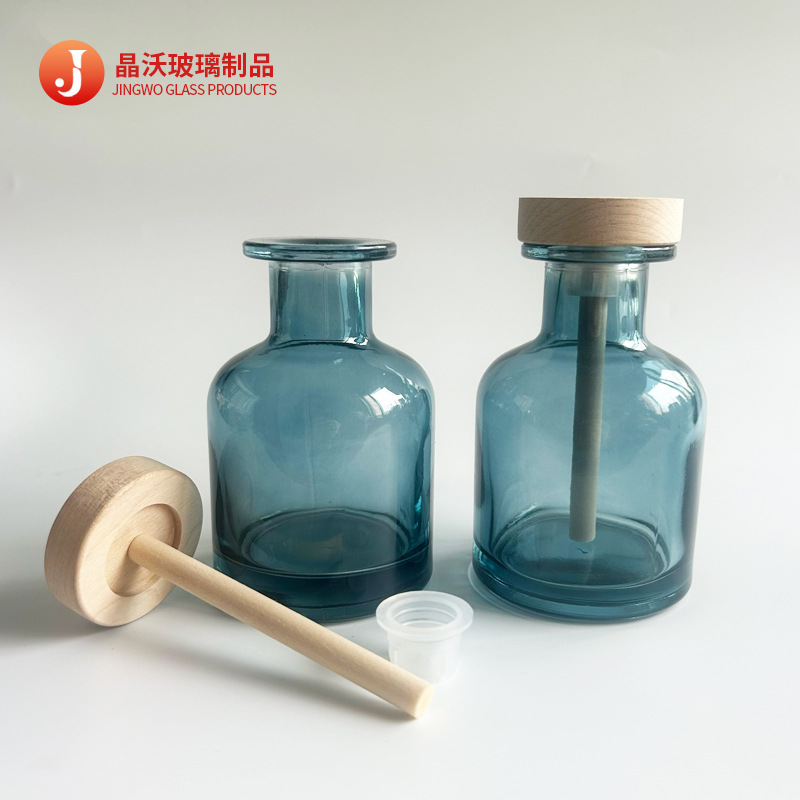 in stock Belly Glass Aromatherapy Bottle Non-fire Essential Oil Volatile Bottle Bedroom Perfume Scent Bottle Atmosphere Ornament Empty Bottle
