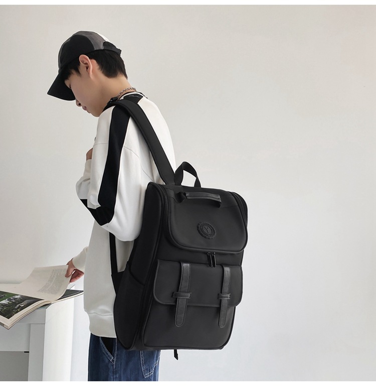 Unisex Solid Color Nylon Sewing Thread Zipper Zipper Backpack School Backpack display picture 19