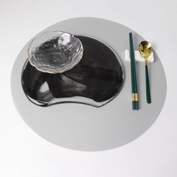 Japanese glass dinner plate