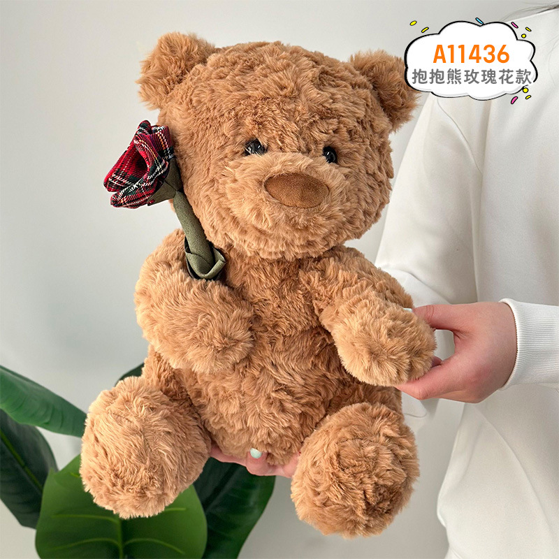 Nuevo pastel oso peluche de peluche cumpleaños vela almohada muñeca grande decoración niño oso de peluche muñeca al por mayor