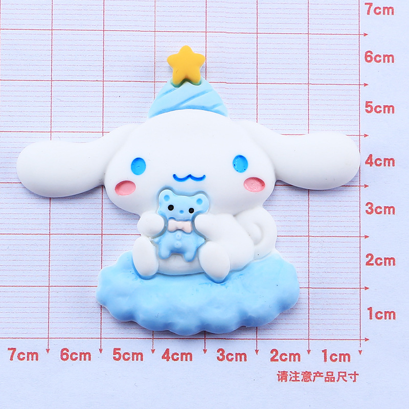 Carácter animal de dibujos animados tarjeta grande lindo DIY crema pegamento teléfono caso anillo de pelo tocado horquilla resina accesorios al por mayor