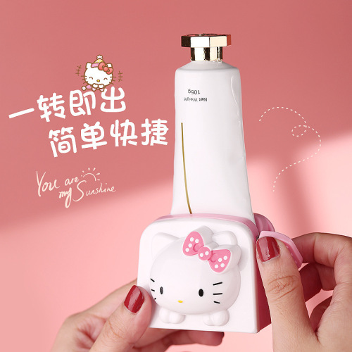 Cartoon toothpaste squeezer standing manual KIITY toothpaste squeezer bath toothpaste facial cleanser squeezer storage