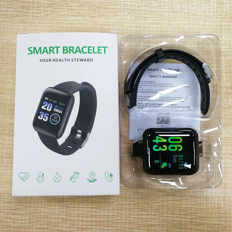 Умное устройство, браслет, 116плюс, D13, bluetooth, отслеживает пульс, измеряет артериальное давление