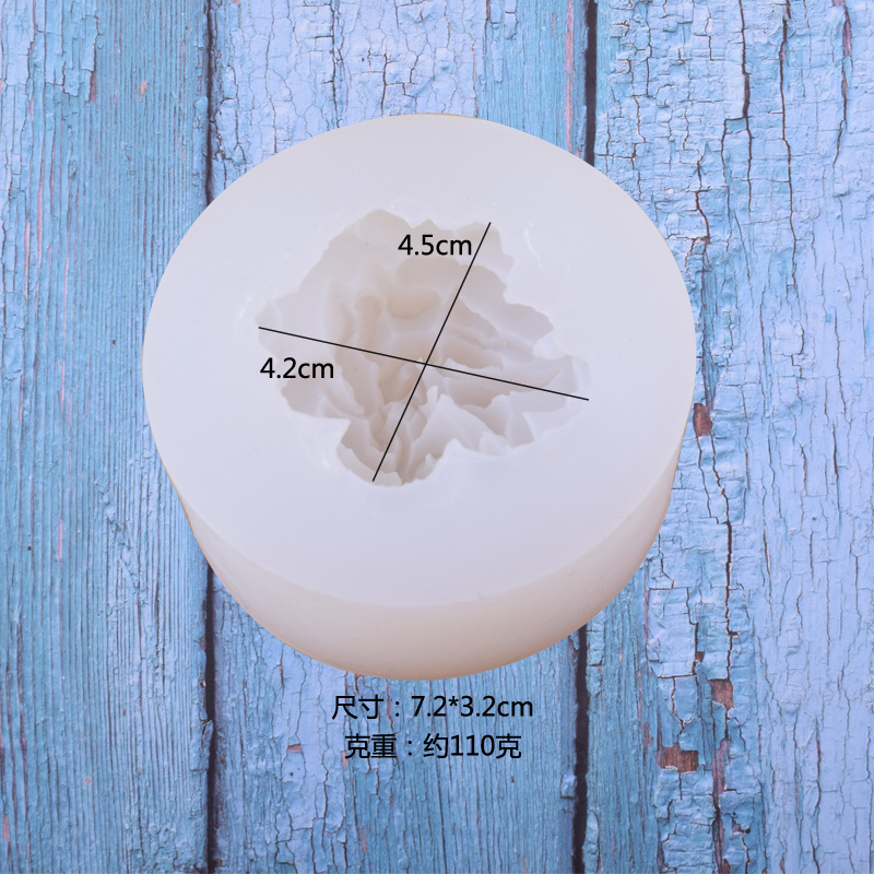 Carnation flower peony flower handmade soap silicone mold sugar diy baking cake decoration