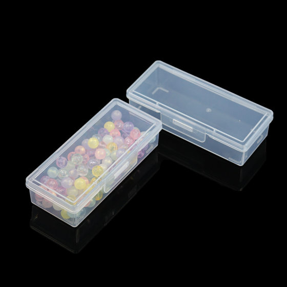 Single Buckle Small Rectangular Box Transparent Plastic Storage Box Digital Tattoo Pen Storage Box Toothbrush Head Pen Tip Organizer Box