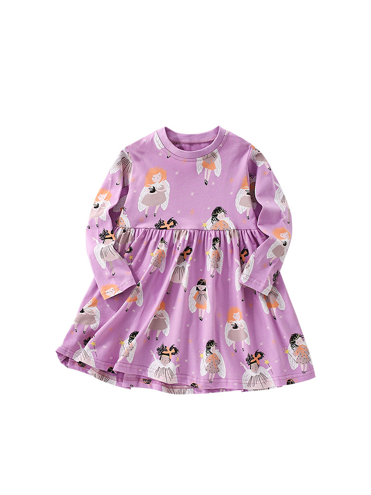 Vestido de princesa para niña malwee transfronterizo otoño e invierno nuevo vestido de niña pequeña y mediana europea y americana vestido de princesa para niña de estilo occidental