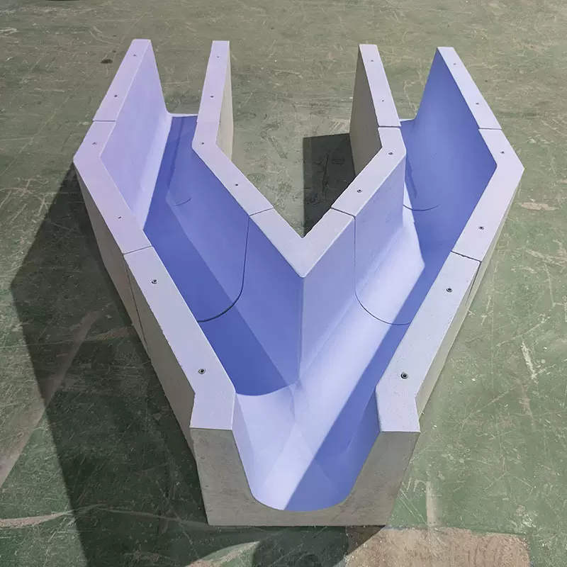 定制铝液输送流槽 不沾铝铝铸造预制件 铝合金加工耐火材料浇注件