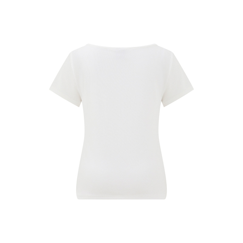 アメリカンレトロホットガールスリムデザイン半袖Tシャツ女性用2025夏の新しいトレンディなブランドプリントスリムトップ|undefined