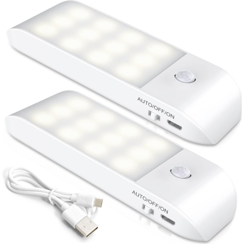 Amazon Home New Led Rechargeable Cabinet Light Kitchen Cabinet Underlight Magnetic Strip Portable Sensor Light Wardrobe Light